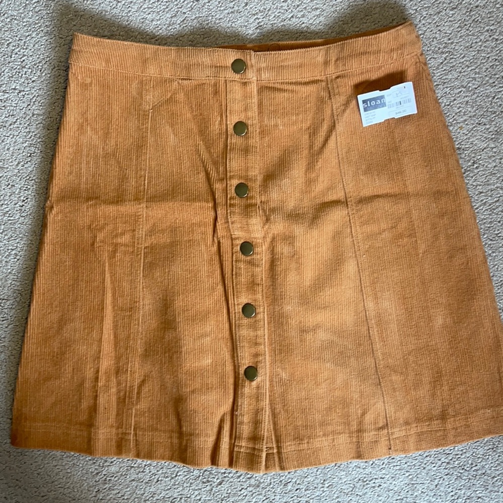 Button Front Skirt